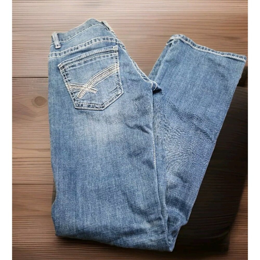 BKE Buckle Aiden Jeans 27x32 Straight Blue